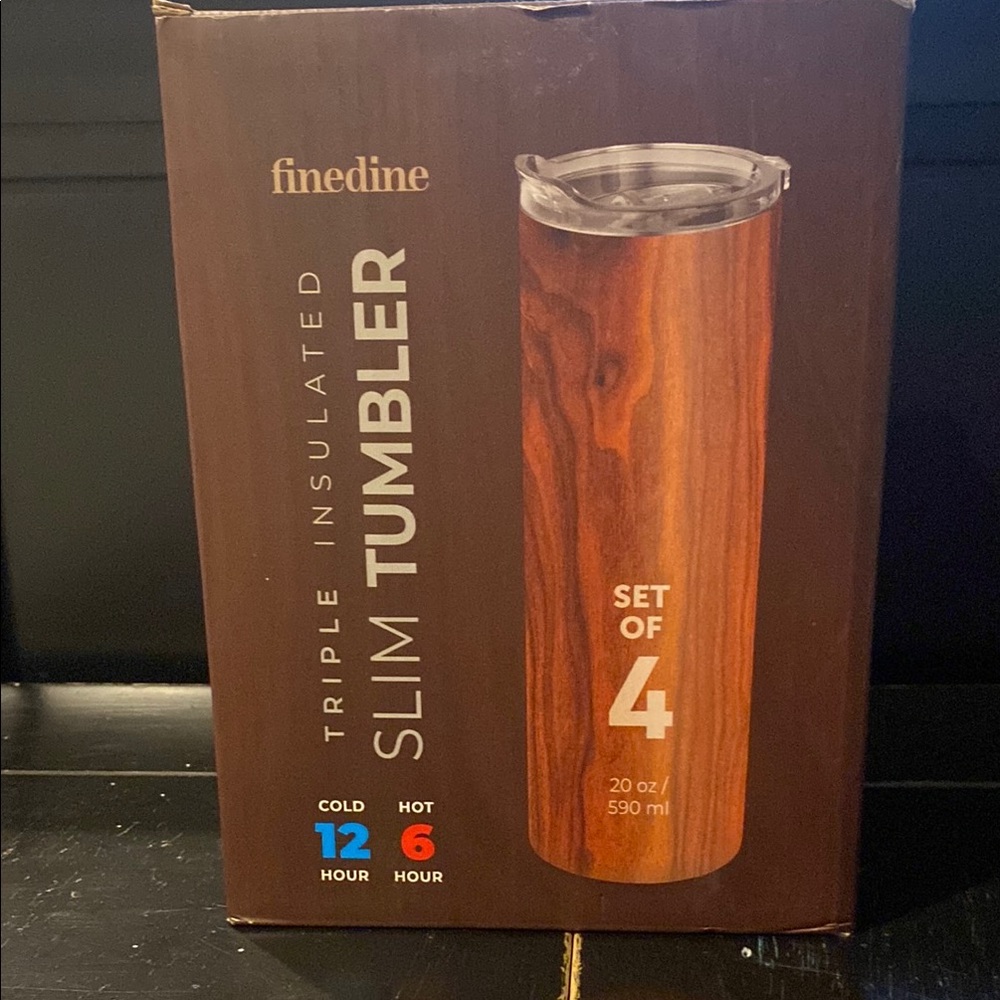 Finedine Triple Insulated Slim Tumbler Set